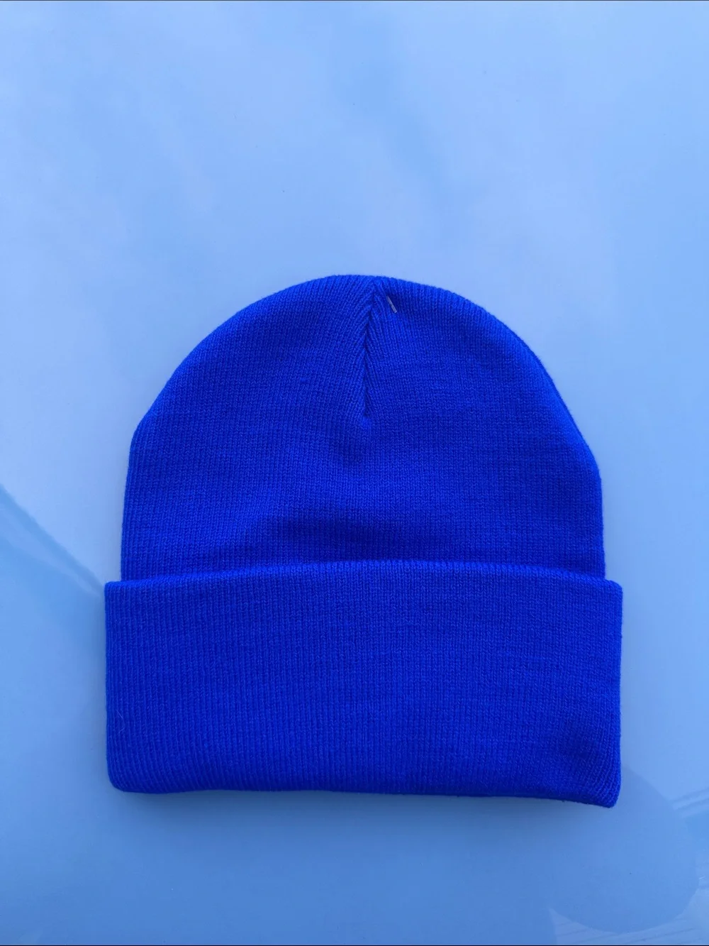 The North Face Men’s Cobalt Blue Logo Cuffed Beanie